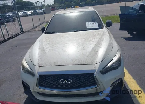 2019 Infiniti Q50 3.0T Red Sport 400 from USA, damaged, VIN JN1FV7AP4KM760365